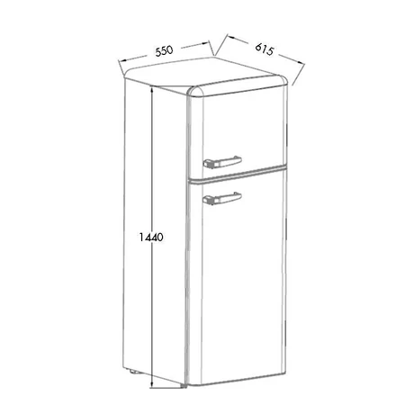 Frigorífico 2 puertas fagor rojo - Imagen 2